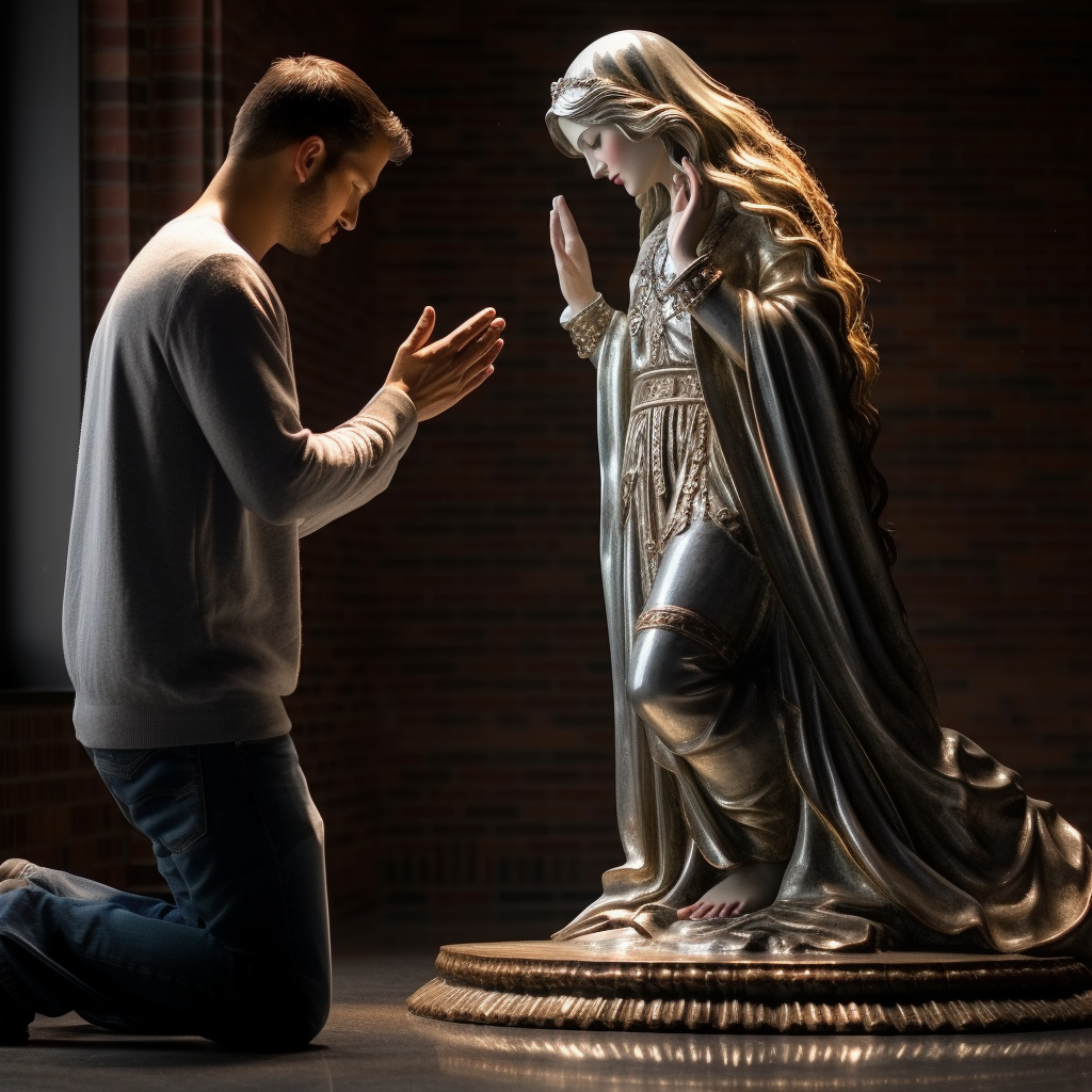 idol worship, catholic saint mary mother jesus